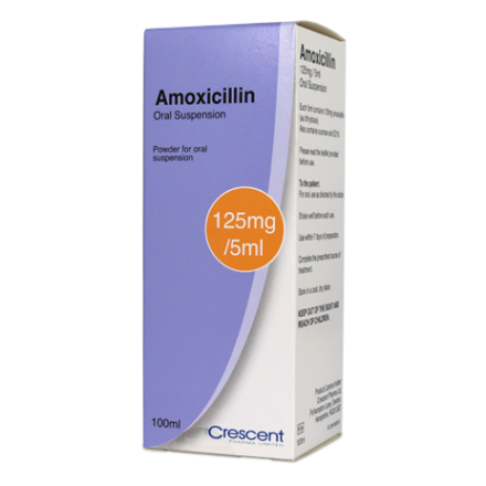 Amoxicillin 125mg/5ml Oral Suspension – Crescent Pharma