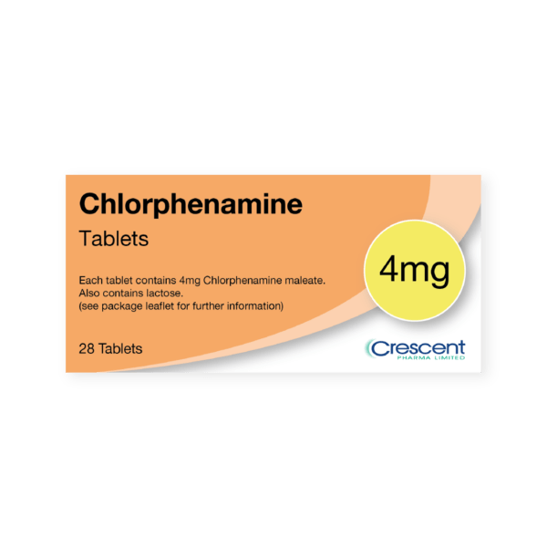 Chlorphenamine 4mg Tablets, Crescent Pharmaceuticals, Crescent Pharma, Crescent Medical UK, Crescent Manufacturing, Crescent R&D, Thorpe Laboratoires, Andover Warehouse, Barnsley Warehouse, M&A Pharma, M&A Pharmachem, Archimedis, Uk Generic Medicine, Uk Pharmaceuticals