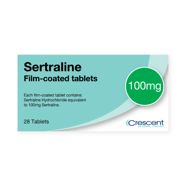 Sertraline 100mg Film-coated Tablets, Crescent Pharmaceuticals, Crescent Pharma, Crescent Medical UK, Crescent Manufacturing, Crescent R&D, Thorpe Laboratoires, Andover Warehouse, Barnsley Warehouse, M&A Pharma, M&A Pharmachem, Archimedis, Uk Generic Medicine, Uk Pharmaceuticals