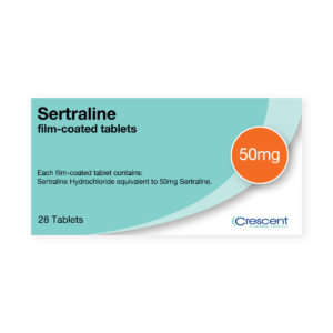 Sertraline 50mg Film-coated Tablets, Crescent Pharmaceuticals, Crescent Pharma, Crescent Medical UK, Crescent Manufacturing, Crescent R&D, Thorpe Laboratoires, Andover Warehouse, Barnsley Warehouse, M&A Pharma, M&A Pharmachem, Archimedis, Uk Generic Medicine, Uk Pharmaceuticals