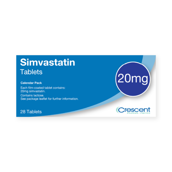 Simvastatin 20mg Tablets, Crescent Pharmaceuticals, Crescent Pharma, Crescent Medical UK, Crescent Manufacturing, Crescent R&D, Thorpe Laboratoires, Andover Warehouse, Barnsley Warehouse, M&A Pharma, M&A Pharmachem, Archimedis, Uk Generic Medicine, Uk Pharmaceuticals