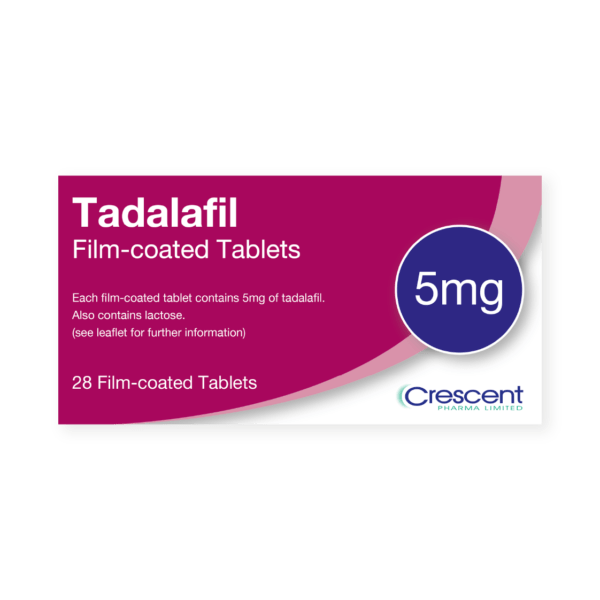 Tadalafil 5mg Film-coated Tablets, Crescent Pharmaceuticals, Crescent Pharma, Crescent Medical UK, Crescent Manufacturing, Crescent R&D, Thorpe Laboratoires, Andover Warehouse, Barnsley Warehouse, M&A Pharma, M&A Pharmachem, Archimedis, Uk Generic Medicine, Uk Pharmaceuticals