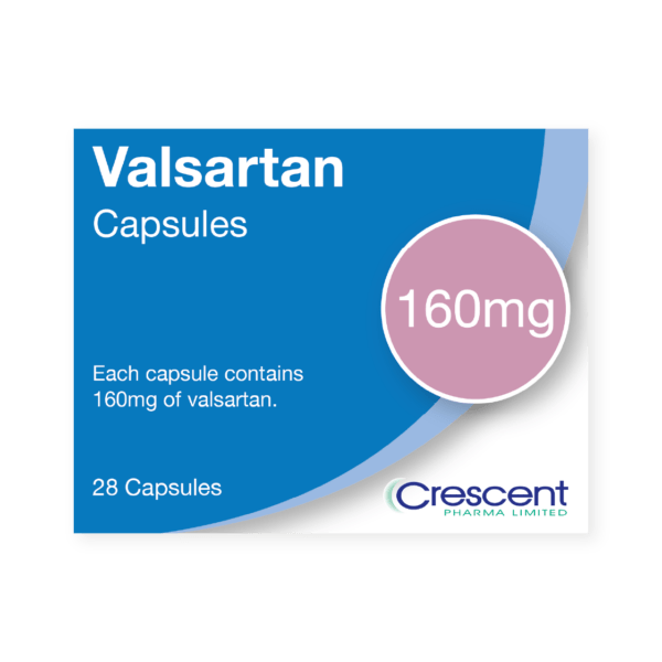 Valsartan 160mg Capsules, Crescent Pharmaceuticals, Crescent Pharma, Crescent Medical UK, Crescent Manufacturing, Crescent R&D, Thorpe Laboratoires, Andover Warehouse, Barnsley Warehouse, M&A Pharma, M&A Pharmachem, Archimedis, Uk Generic Medicine, Uk Pharmaceuticals