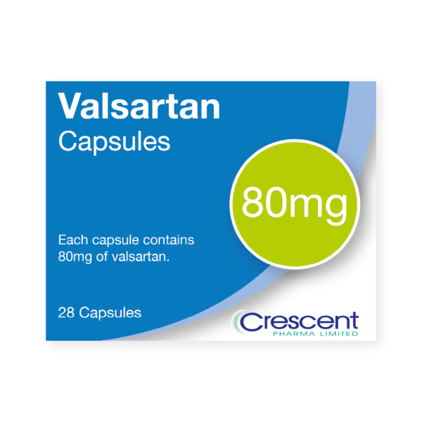 Valsartan 80mg Capsules, Crescent Pharmaceuticals, Crescent Pharma, Crescent Medical UK, Crescent Manufacturing, Crescent R&D, Thorpe Laboratoires, Andover Warehouse, Barnsley Warehouse, M&A Pharma, M&A Pharmachem, Archimedis, Uk Generic Medicine, Uk Pharmaceuticals