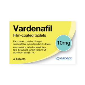 Vardenafil 10mg Film-coated Tablets, Crescent Pharmaceuticals, Crescent Pharma, Crescent Medical UK, Crescent Manufacturing, Crescent R&D, Thorpe Laboratoires, Andover Warehouse, Barnsley Warehouse, M&A Pharma, M&A Pharmachem, Archimedis, Uk Generic Medicine, Uk Pharmaceuticals