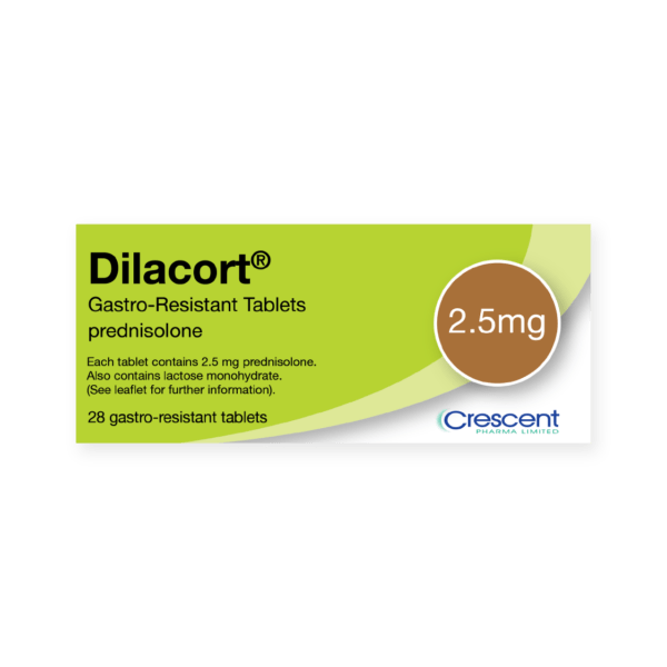 Dilacort 2.5mg Gastro-Resistant Tablets, Crescent Pharmaceuticals, Crescent Pharma, Crescent Medical UK, Crescent Manufacturing, Crescent R&D, Thorpe Laboratoires, Andover Warehouse, Barnsley Warehouse, M&A Pharma, M&A Pharmachem, Archimedis, Uk Generic Medicine, Uk Pharmaceuticals