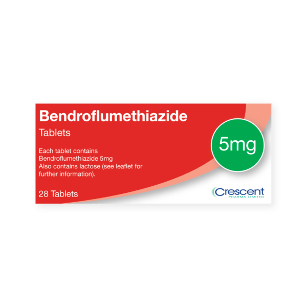 Bendroflumethiazide 5mg Tablets, Crescent Pharmaceuticals, Crescent Pharma, Crescent Medical UK, Crescent Manufacturing, Crescent R&D, Thorpe Laboratoires, Andover Warehouse, Barnsley Warehouse, M&A Pharma, M&A Pharmachem, Archimedis, Uk Generic Medicine, Uk Pharmaceuticals