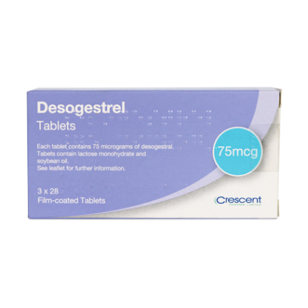 Desogestrel 75 microgram Film-coated Tablets – Crescent Pharma