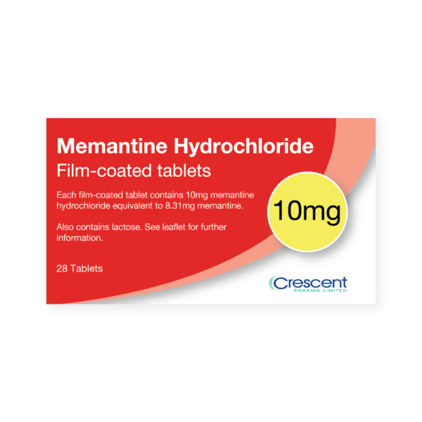 Memantine 10mg Film-coated Tablets, Crescent Pharmaceuticals, Crescent Pharma, Crescent Medical UK, Crescent Manufacturing, Crescent R&D, Thorpe Laboratoires, Andover Warehouse, Barnsley Warehouse, M&A Pharma, M&A Pharmachem, Archimedis, Uk Generic Medicine, Uk Pharmaceuticals