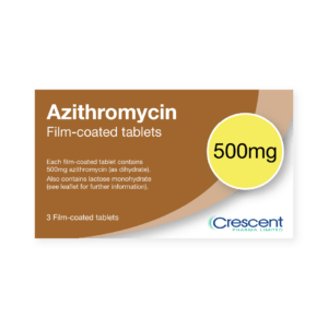 Azithromycin 500mg Tablets, Crescent Pharmaceuticals, Crescent Pharma, Crescent Medical UK, Crescent Manufacturing, Crescent R&D, Thorpe Laboratoires, Andover Warehouse, Barnsley Warehouse, M&A Pharma, M&A Pharmachem, Archimedis, Uk Generic Medicine, Uk Pharmaceuticals