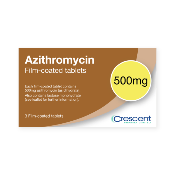 Azithromycin 500mg Tablets, Crescent Pharmaceuticals, Crescent Pharma, Crescent Medical UK, Crescent Manufacturing, Crescent R&D, Thorpe Laboratoires, Andover Warehouse, Barnsley Warehouse, M&A Pharma, M&A Pharmachem, Archimedis, Uk Generic Medicine, Uk Pharmaceuticals