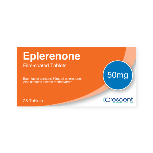 Eplerenone 50mg Film-coated Tablets, Crescent Pharmaceuticals, Crescent Pharma, Crescent Medical UK, Crescent Manufacturing, Crescent R&D, Thorpe Laboratoires, Andover Warehouse, Barnsley Warehouse, M&A Pharma, M&A Pharmachem, Archimedis, Uk Generic Medicine, Uk Pharmaceuticals