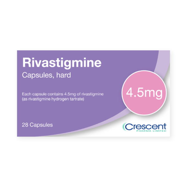 Rivastigmine 4.5mg Capsules, Crescent Pharmaceuticals, Crescent Pharma, Crescent Medical UK, Crescent Manufacturing, Crescent R&D, Thorpe Laboratoires, Andover Warehouse, Barnsley Warehouse, M&A Pharma, M&A Pharmachem, Archimedis, Uk Generic Medicine, Uk Pharmaceuticals