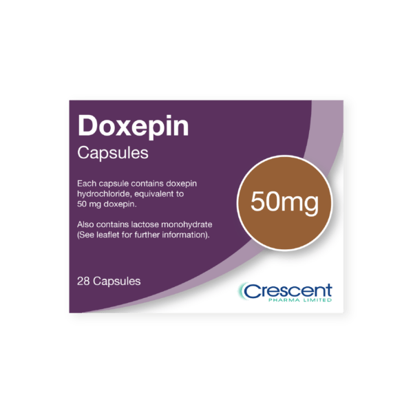 Doxipin 50mg Capsules, Crescent Pharmaceuticals, Crescent Pharma, Crescent Medical UK, Crescent Manufacturing, Crescent R&D, Thorpe Laboratoires, Andover Warehouse, Barnsley Warehouse, M&A Pharma, M&A Pharmachem, Archimedis, Uk Generic Medicine, Uk Pharmaceuticals