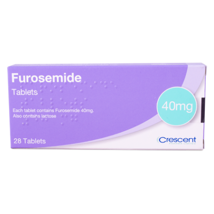 Furosemide 40mg Tablets 28s Crescent Pharma   Furosemide 40mg FF 440x440 