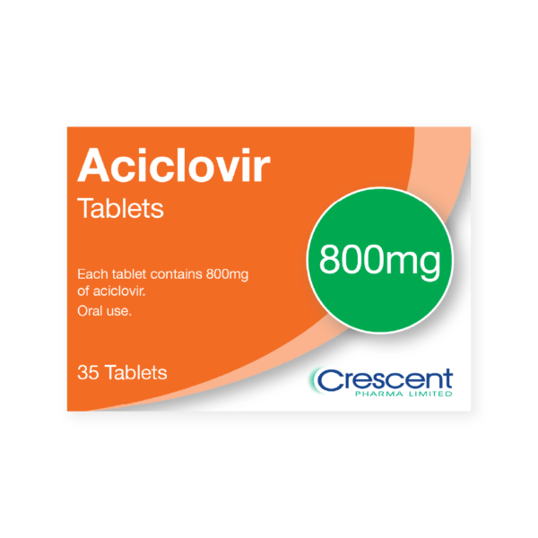 Aciclovir 800mg Tablets, Crescent Pharmaceuticals, Crescent Pharma, Crescent Medical UK, Crescent Manufacturing, Crescent R&D, Thorpe Laboratoires, Andover Warehouse, Barnsley Warehouse, M&A Pharma, M&A Pharmachem, Archimedis, Uk Generic Medicine, Uk Pharmaceuticals