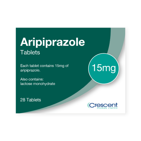 Aripiprazole 15mg Tablets, Crescent Pharmaceuticals, Crescent Pharma, Crescent Medical UK, Crescent Manufacturing, Crescent R&D, Thorpe Laboratoires, Andover Warehouse, Barnsley Warehouse, M&A Pharma, M&A Pharmachem, Archimedis, Uk Generic Medicine, Uk Pharmaceuticals