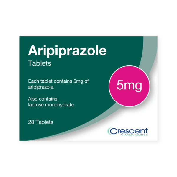 Aripiprazole 5mg Tablets, Crescent Pharmaceuticals, Crescent Pharma, Crescent Medical UK, Crescent Manufacturing, Crescent R&D, Thorpe Laboratoires, Andover Warehouse, Barnsley Warehouse, M&A Pharma, M&A Pharmachem, Archimedis, Uk Generic Medicine, Uk Pharmaceuticals