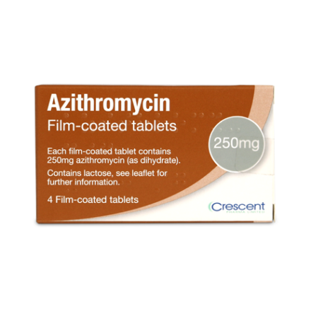 Azithromycin 250mg Film-coated Tablets – Crescent Pharma