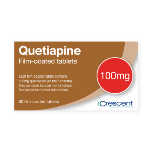 Quetiapine 100mg Film-coated Tablets, Crescent Pharmaceuticals, Crescent Pharma, Crescent Medical UK, Crescent Manufacturing, Crescent R&D, Thorpe Laboratoires, Andover Warehouse, Barnsley Warehouse, M&A Pharma, M&A Pharmachem, Archimedis, Uk Generic Medicine, Uk Pharmaceuticals