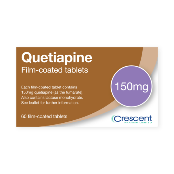 Quetiapine 150mg Film-coated Tablets, Crescent Pharmaceuticals, Crescent Pharma, Crescent Medical UK, Crescent Manufacturing, Crescent R&D, Thorpe Laboratoires, Andover Warehouse, Barnsley Warehouse, M&A Pharma, M&A Pharmachem, Archimedis, Uk Generic Medicine, Uk Pharmaceuticals