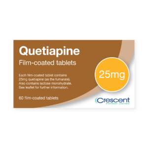 Quetiapine 25mg Film-coated Tablets, Crescent Pharmaceuticals, Crescent Pharma, Crescent Medical UK, Crescent Manufacturing, Crescent R&D, Thorpe Laboratoires, Andover Warehouse, Barnsley Warehouse, M&A Pharma, M&A Pharmachem, Archimedis, Uk Generic Medicine, Uk Pharmaceuticals