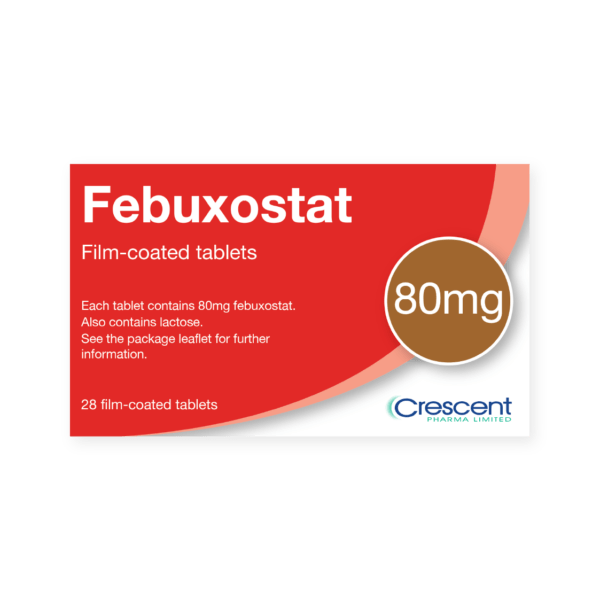 Febuxostat 80mg Film-coated Tablets, Crescent Pharmaceuticals, Crescent Pharma, Crescent Medical UK, Crescent Manufacturing, Crescent R&D, Thorpe Laboratoires, Andover Warehouse, Barnsley Warehouse, M&A Pharma, M&A Pharmachem, Archimedis, Uk Generic Medicine, Uk Pharmaceuticals