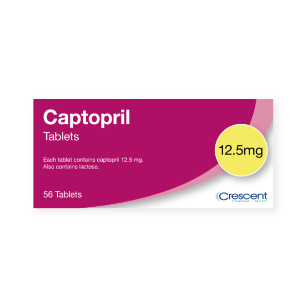 Captopril 12.5mg Tablets, Crescent Pharmaceuticals, Crescent Pharma, Crescent Medical UK, Crescent Manufacturing, Crescent R&D, Thorpe Laboratoires, Andover Warehouse, Barnsley Warehouse, M&A Pharma, M&A Pharmachem, Archimedis, Uk Generic Medicine, Uk Pharmaceuticals