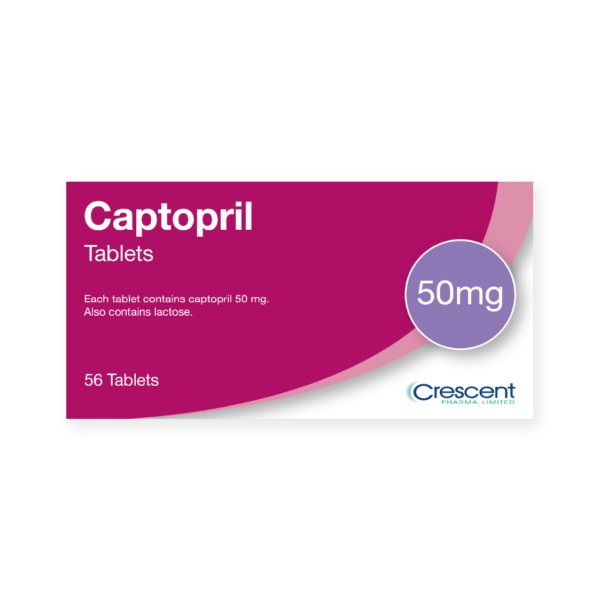 Captopril 50mg Tablets, Crescent Pharmaceuticals, Crescent Pharma, Crescent Medical UK, Crescent Manufacturing, Crescent R&D, Thorpe Laboratoires, Andover Warehouse, Barnsley Warehouse, M&A Pharma, M&A Pharmachem, Archimedis, Uk Generic Medicine, Uk Pharmaceuticals