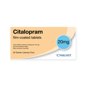 Citalopram 20mg Film-coated Tablets, Crescent Pharmaceuticals, Crescent Pharma, Crescent Medical UK, Crescent Manufacturing, Crescent R&D, Thorpe Laboratoires, Andover Warehouse, Barnsley Warehouse, M&A Pharma, M&A Pharmachem, Archimedis, Uk Generic Medicine, Uk Pharmaceuticals