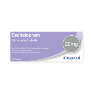 Escitalopram 20mg Film-coated Tablets, Crescent Pharmaceuticals, Crescent Pharma, Crescent Medical UK, Crescent Manufacturing, Crescent R&D, Thorpe Laboratoires, Andover Warehouse, Barnsley Warehouse, M&A Pharma, M&A Pharmachem, Archimedis, Uk Generic Medicine, Uk Pharmaceuticals