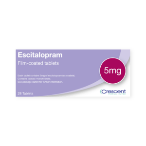 Escitalopram 5mg Film-coated Tablets, Crescent Pharmaceuticals, Crescent Pharma, Crescent Medical UK, Crescent Manufacturing, Crescent R&D, Thorpe Laboratoires, Andover Warehouse, Barnsley Warehouse, M&A Pharma, M&A Pharmachem, Archimedis, Uk Generic Medicine, Uk Pharmaceuticals