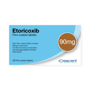 Etoricoxib 90mg Film-coated Tablets, Crescent Pharmaceuticals, Crescent Pharma, Crescent Medical UK, Crescent Manufacturing, Crescent R&D, Thorpe Laboratoires, Andover Warehouse, Barnsley Warehouse, M&A Pharma, M&A Pharmachem, Archimedis, Uk Generic Medicine, Uk Pharmaceuticals