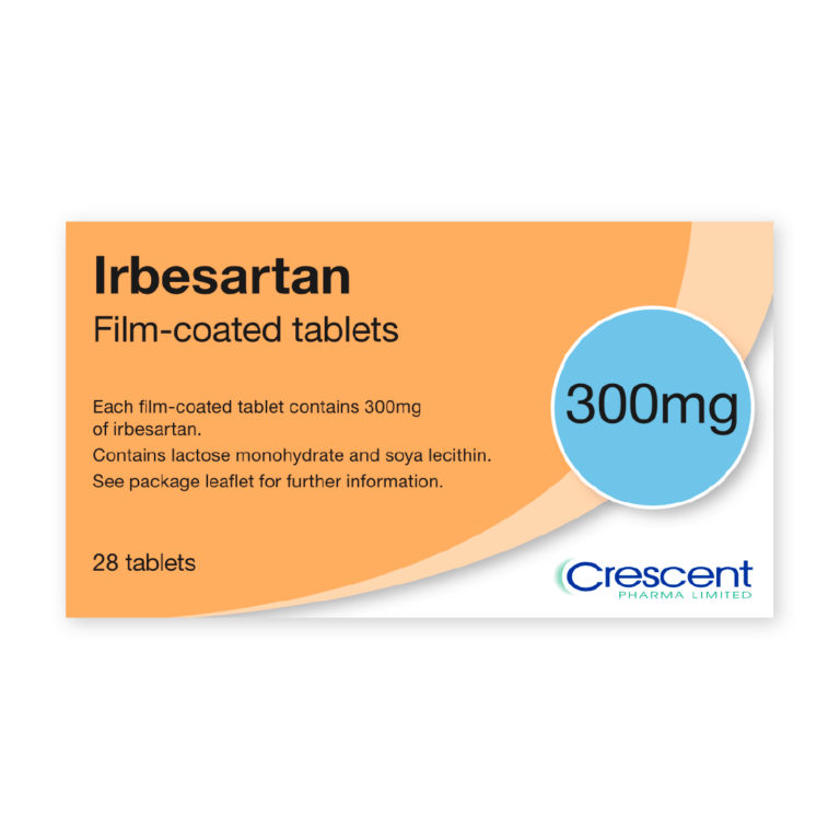 Irbesartan 300mg Film-coated Tablets – Crescent Pharma