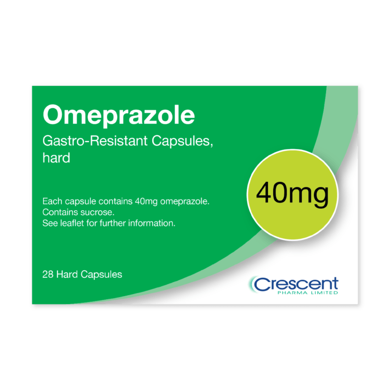 Omeprazole 40mg Gastro Resistant Capsules Hard Crescent Pharma