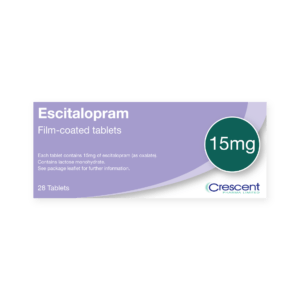 Escitalopram 15mg Film-coated Tablets, Crescent Pharmaceuticals, Crescent Pharma, Crescent Medical UK, Crescent Manufacturing, Crescent R&D, Thorpe Laboratoires, Andover Warehouse, Barnsley Warehouse, M&A Pharma, M&A Pharmachem, Archimedis, Uk Generic Medicine, Uk Pharmaceuticals