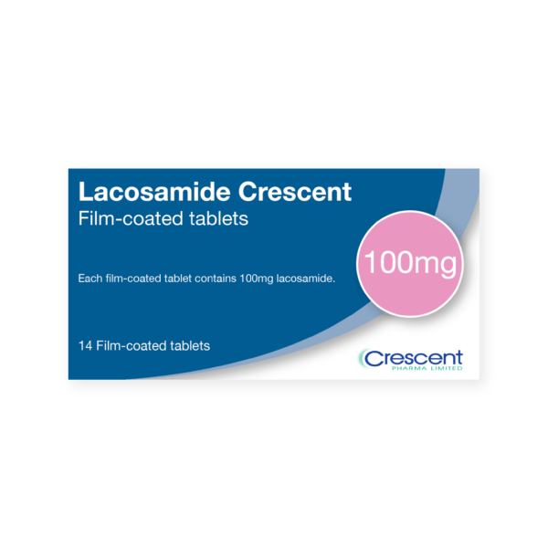 Lacosamide 100mg Film-coated Tablets, Crescent Pharmaceuticals, Crescent Pharma, Crescent Medical UK, Crescent Manufacturing, Crescent R&D, Thorpe Laboratoires, Andover Warehouse, Barnsley Warehouse, M&A Pharma, M&A Pharmachem, Archimedis, Uk Generic Medicine, Uk Pharmaceuticals