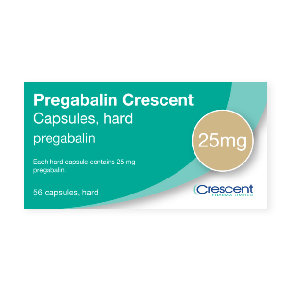 Pregabalin 25mg Capsules, Crescent Pharmaceuticals, Crescent Pharma, Crescent Medical UK, Crescent Manufacturing, Crescent R&D, Thorpe Laboratoires, Andover Warehouse, Barnsley Warehouse, M&A Pharma, M&A Pharmachem, Archimedis, Uk Generic Medicine, Uk Pharmaceuticals